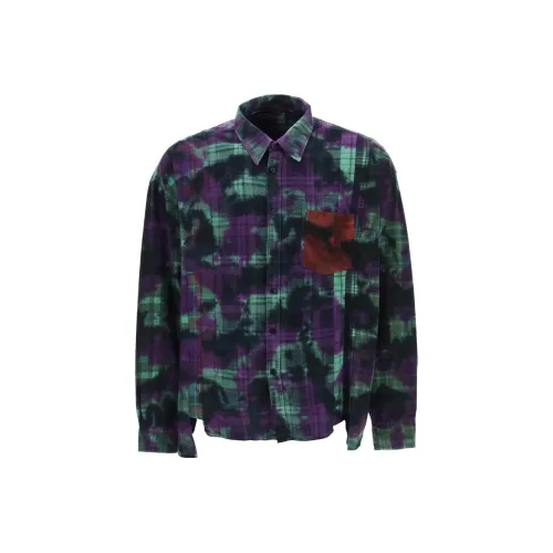 Needles Collaboration Зеленые Мужские Рубашки