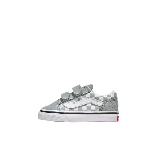 Vans Old Skool V Low Топ Обувь для малышей Светло-серый зеленый Infant Wa Toddler