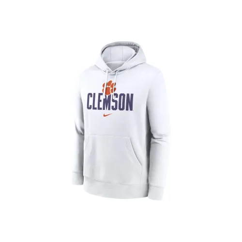 Nike College Clemson Tigers Primetime Club Campus Sweatshirt Men's White