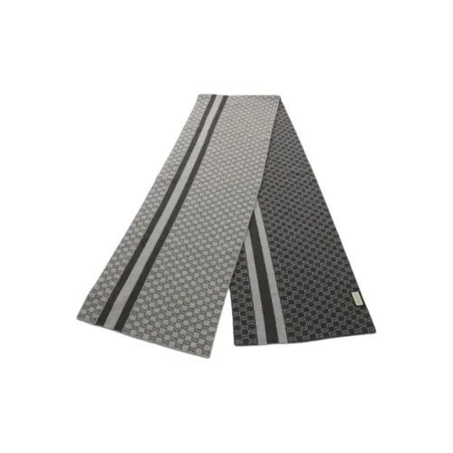 GUCCI Шерсть Вязаные Шарфы Мужской Серый