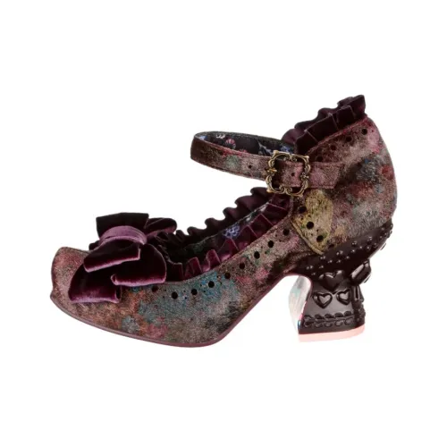 IRREGULAR CHOICE Ruff EM Up Грубый каблук Высокие каблуки 7,8 см Женские Фиолетовый