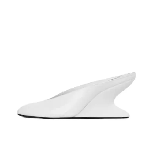 Alaia Резиновая подошва Тихий Домашние тапочки 7,5 см Женские Белые