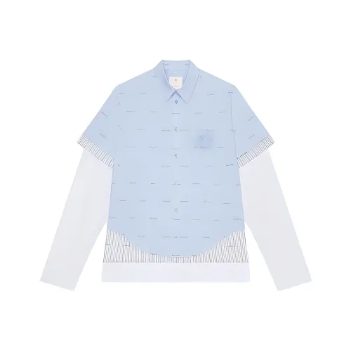 GIVENCHY Розовый/Синий Мужские Рубашки