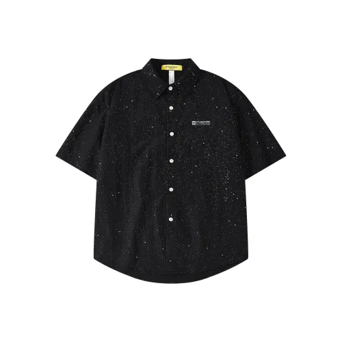 FUERZA Черная унисекс рубашка