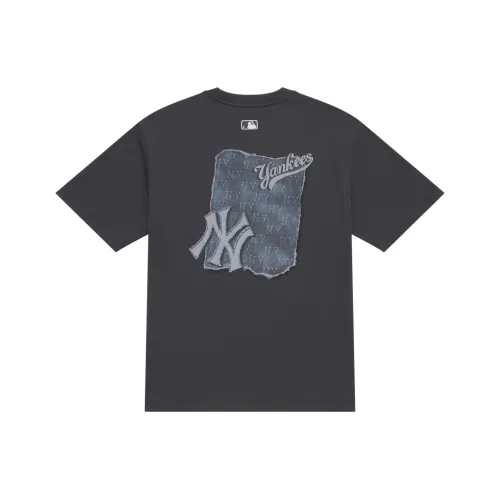 MLB MONOGRAM Коллекция New York Yankees SS25 T-Shirt Унисекс Угольный Серый