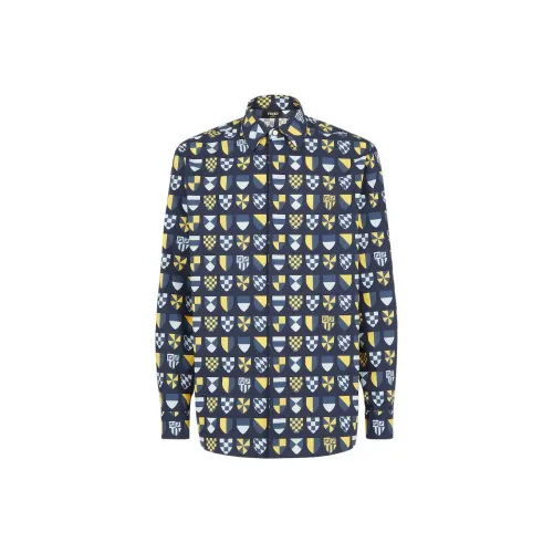 FENDI Многоцветные Мужские Рубашки