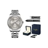 Темно-синий коробка [с подарками, черный кожаный ремень]