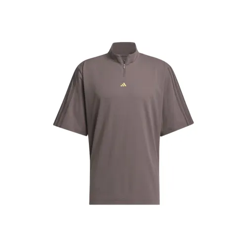 Adidas ULTIMATE365 TWISTKNIT Пике Mock Поло Мужское Угольно-серый