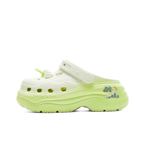 PEAK Сабо Женские Цинковый Зеленый Весна Цветочный дизайн Зеленый