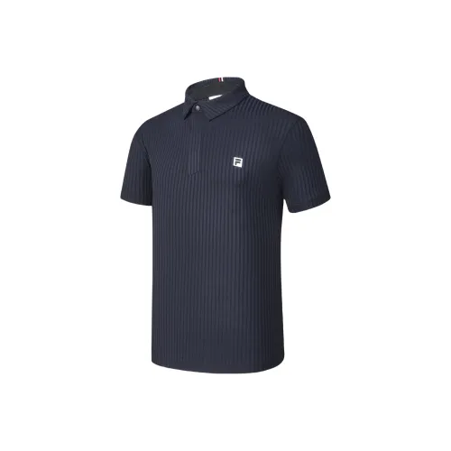 FILA ATHLETICS Прилив Синий Мужская Рубашка Поло