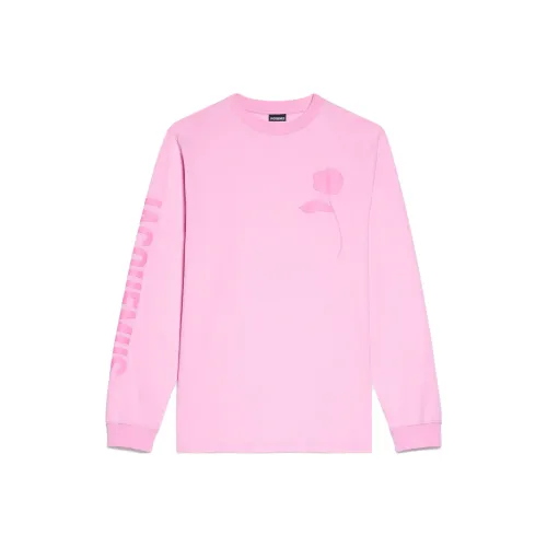 Jacquemus Розовый Stencil Длинный рукав Т-рубашка Толстовка Мужской Розовый