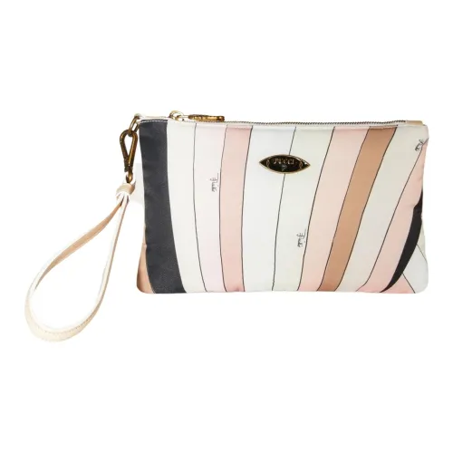 EMILIO PUCCI Полиамид Клатч Женский Черный и Телесный