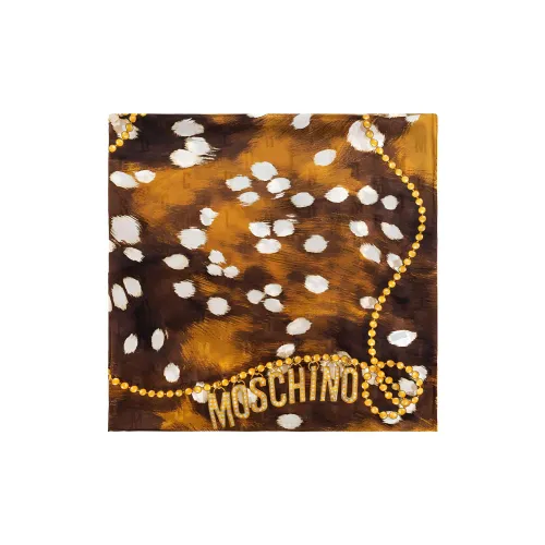 MOSCHINO Шелковые вязаные шарфы Женские Многоцветные