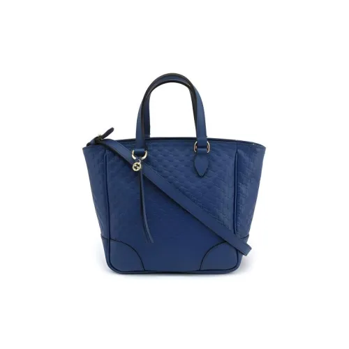 GUCCI Кожа Тоут Сумка Сумка для покупок Сумка на одно плечо Сумка через плечо Маленькая женская Темно-синий