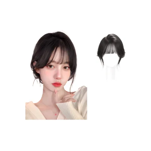 TIANKONGSHU Натуральный Wa Живой Атмосфера Французский Bangs Женская Перука