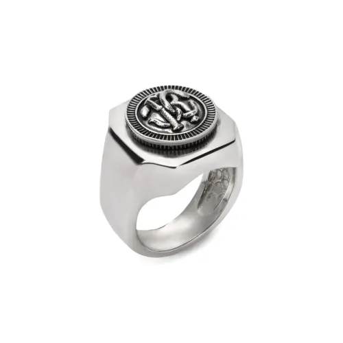 Roberto Cavalli Латунь Кольца Мужские Серебряные