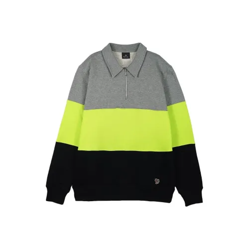 Paul Smith Свитшот Мужской Серый Зеленый Черный
