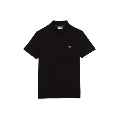 LACOSTE Collaboration Мужская Поло Рубашка Черного Цвета