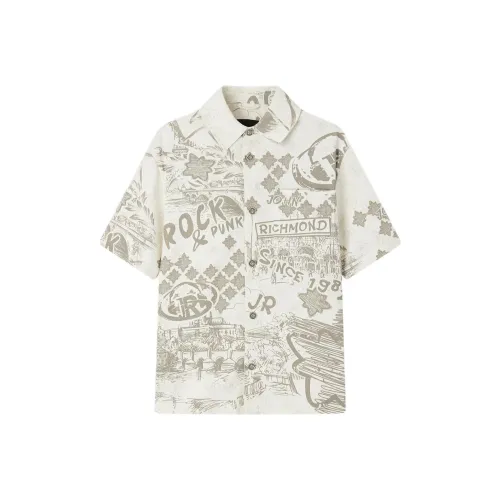 JOHN RICHMOND SS25 Рубашка Мужская Экрю