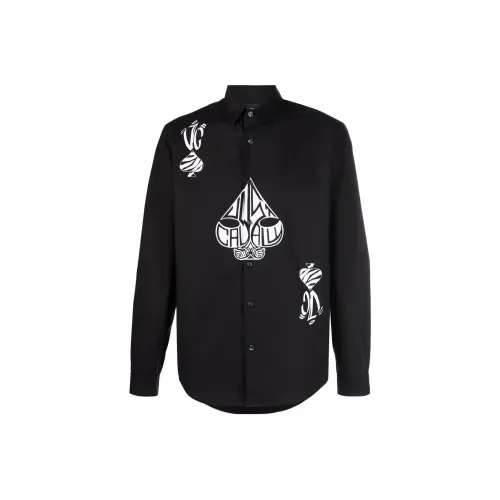 Just Cavalli Черные Мужские Рубашки
