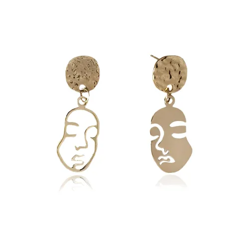 VKVK Серьги-гвоздики из серебра 925 пробы женские