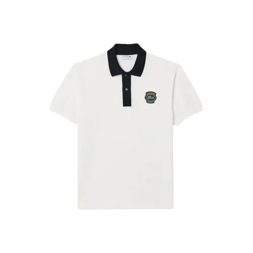 LACOSTE Collaboration Белый/Черный Мужская Рубашка Поло