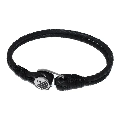 Tommy Hilfiger Кожа Нержавеющая сталь Браслеты Мужской Черный