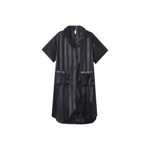 XUANZHITING Ночная сорочка Женская Черная