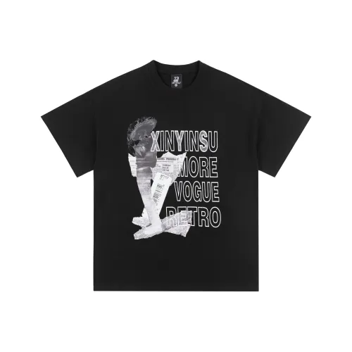 XINYINSU 25SS T-Shirt Унисекс Черный