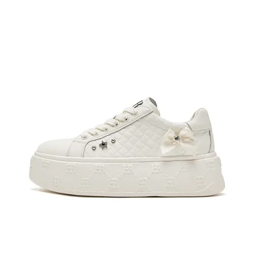 HR Slip-Resistant Низкие Кроссовки для Скейтбординга Женские Бежевые