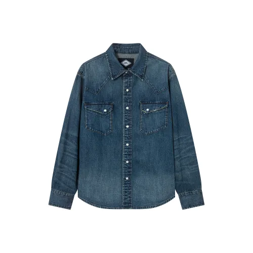 23R+ Королевский синий Мужская рубашка