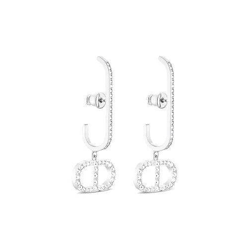 DIOR 30 Montaigne Металлические Серьги Серебряные Женские