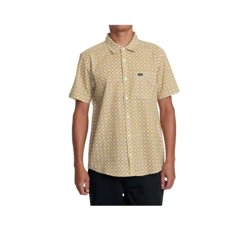 RVCA Желтые Мужские Рубашки