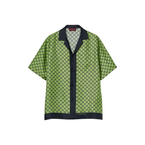 GUCCI Зеленые Мужские Рубашки