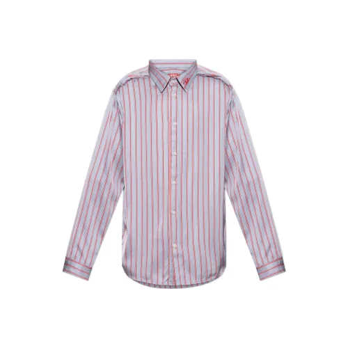 DIESEL Blue Men's Shirts DIESEL Синий Мужские Рубашки