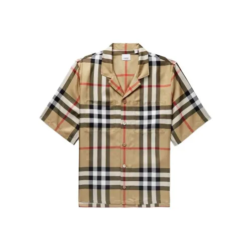 Burberry Коричневые Мужские Рубашки