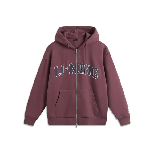 LINING Weekend youth Толстовка Унисекс Темно-красный Фиолетовый