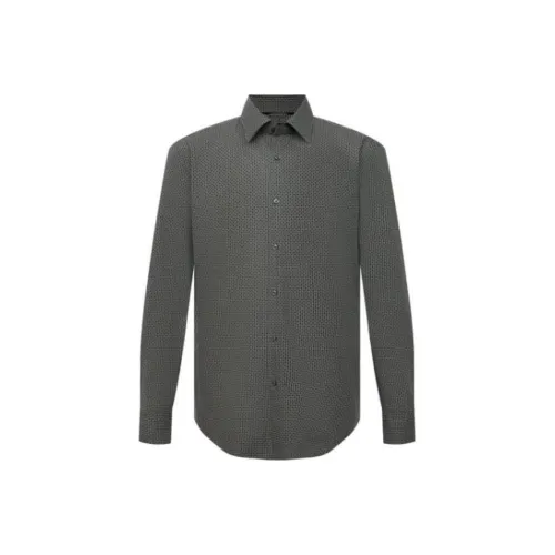 Hugo Boss Рубашка Мужская Хаки Зеленая