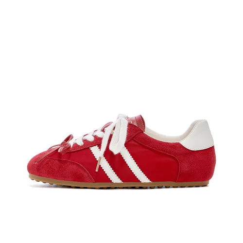 JOSINY Износостойкий Дышащий Легкий Низкий Топ Casual Женский Красный