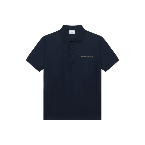 Burberry SS24 Поло Мужское Морской Синий