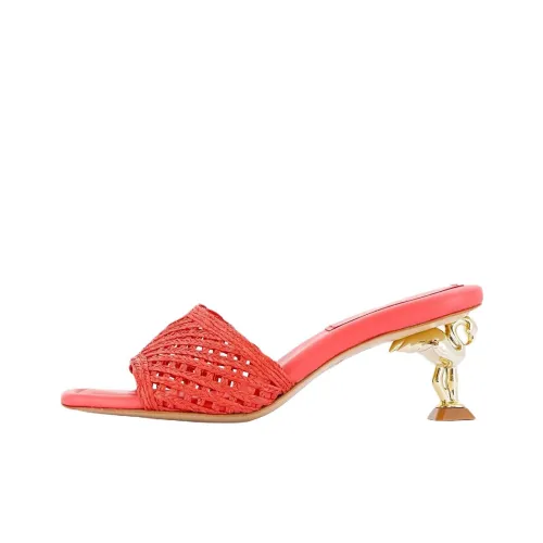 SOPHIA WEBSTER Flo Flamingo Слипоны 6 см Женские Red