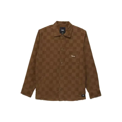 VANS Woll Коричневый Мужские Рубашки
