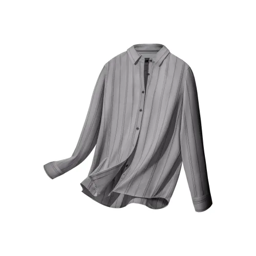 LESS IS MORE Tech POP Рубашка Мужская Синие Серые