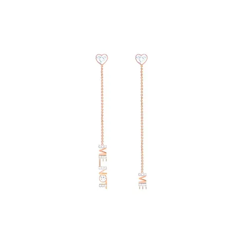 Swarovski MELT YOUR HEART Серьги с покрытием из розового золота, белый, женские