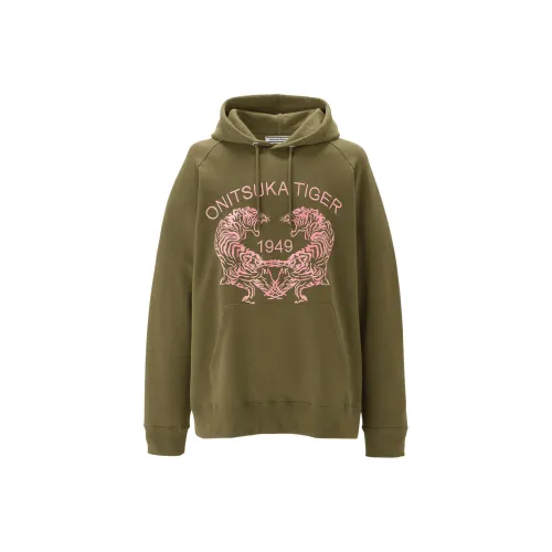 Onitsuka Tiger SWEAT Худи Толстовка Унисекс Зеленый