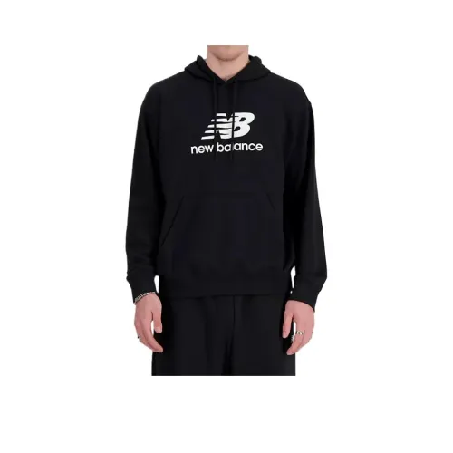 New Balance Sport Essentials Флис Логотип Толстовка Толстовка Мужской Черный