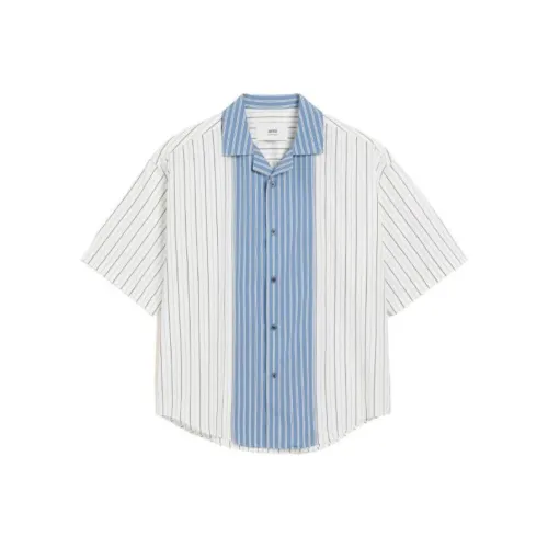 AMIPARIS Рубашка Мужская Синяя Белая