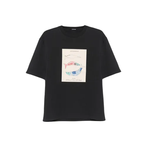 Jacquemus Темно-синие Мужские T-рубашки