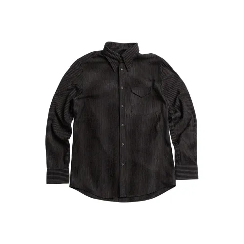 SOARIN YUPPIE Рубашка Мужская Черные Полосы