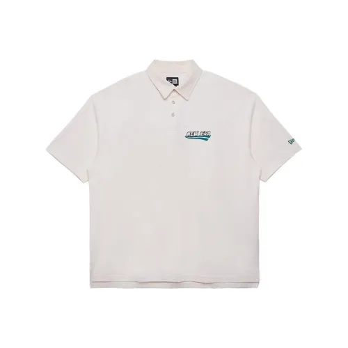 New Era SS24 Поло Унисекс Айвори Белый